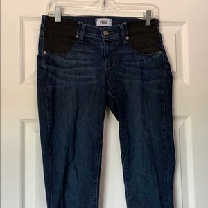 Paige inset panel maternity denim